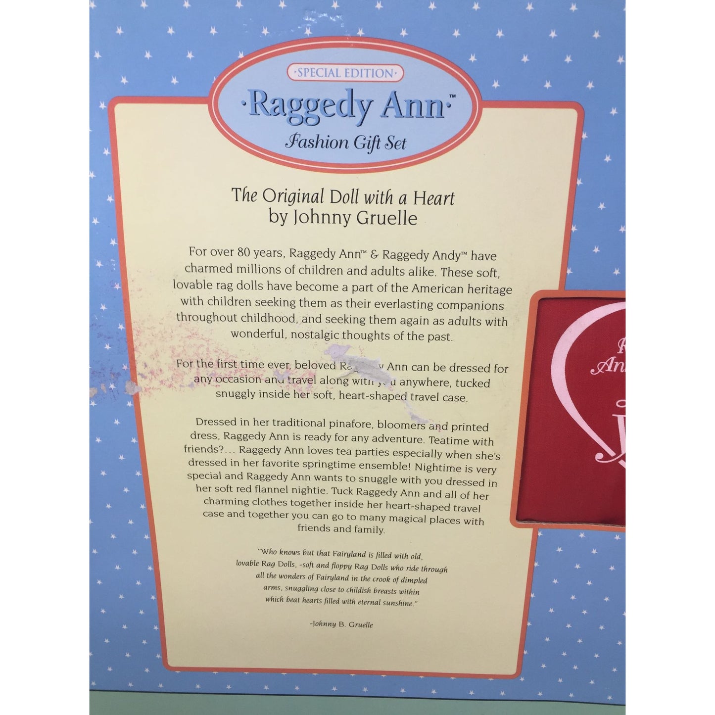 Vintage Applause Special Edition Raggedy Ann Fashion Gift Set