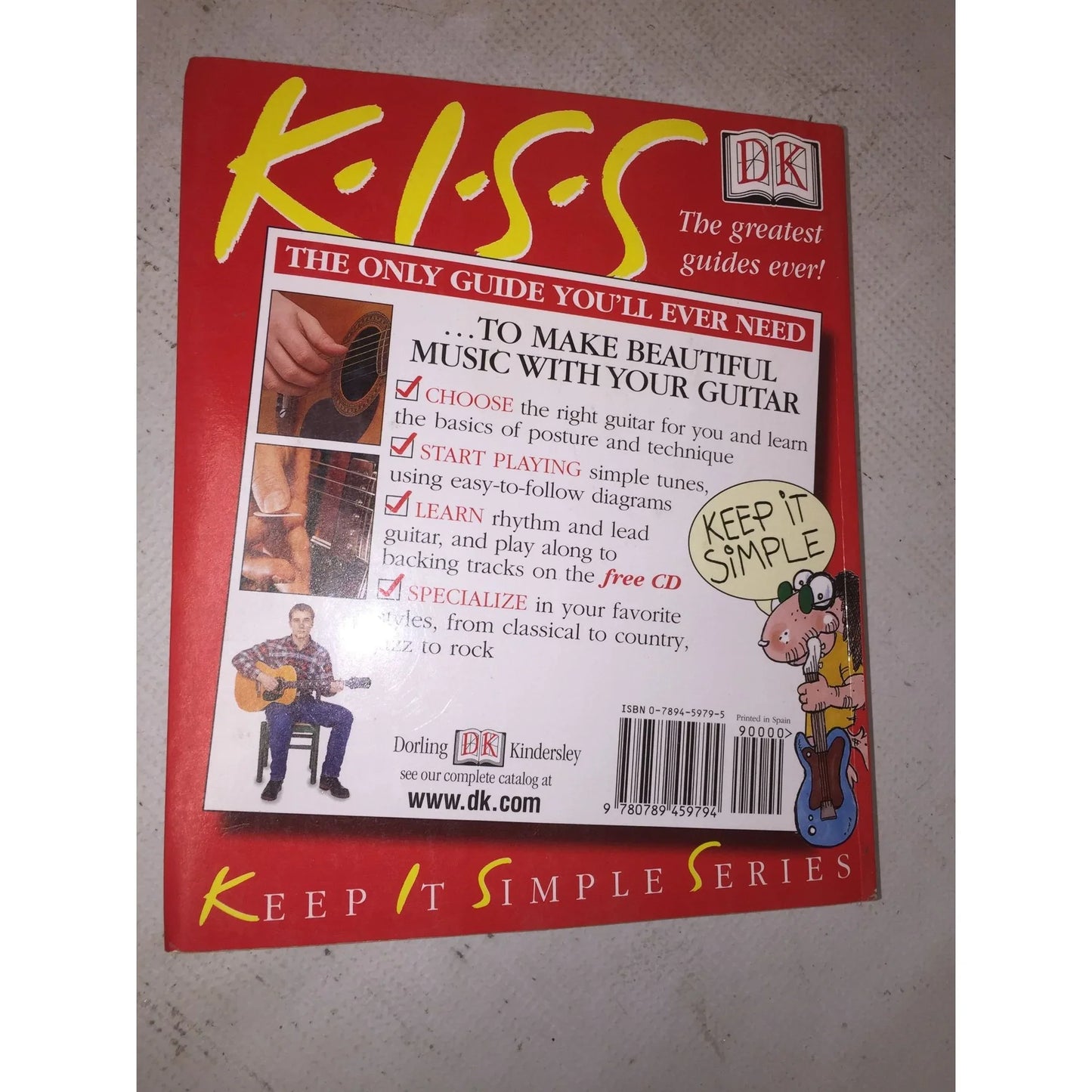Playing the Guitar (Keep It Simple Series) Paperback book by Terry Burrows - A+ Stuff