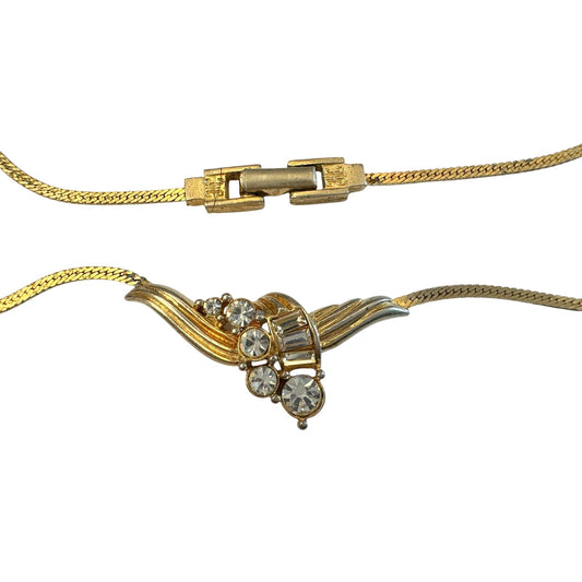 Givenchy Rhinestone Cluster Collar Necklace - Vintage