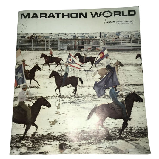 Vintage Marathon World - Marathon oil Company Vol. 8, No. 4 1971 Book - A+ Stuff