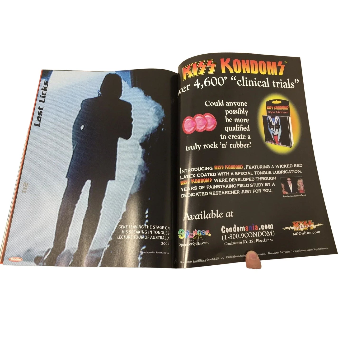 Gene Simmons Tongue- Sex* Style* Rock N' Roll-Collectible Magazine A+ Stuff A+ Stuff