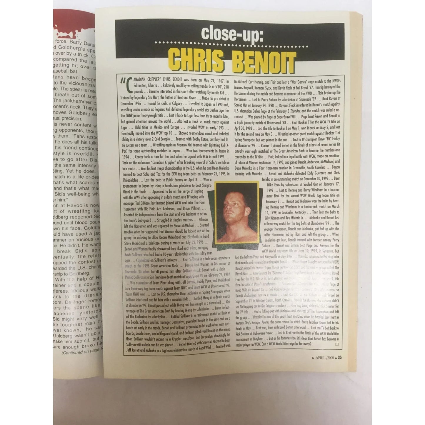 Vintage April 2000 Pro Wrestling Illustrated Magazine - A+ Stuff