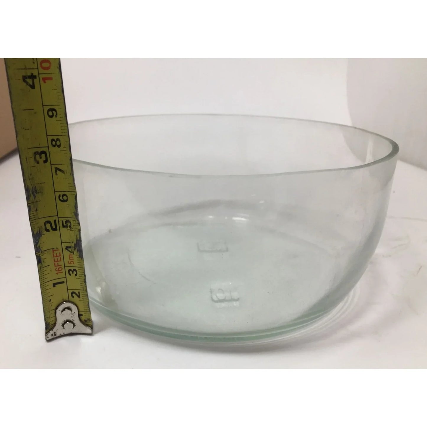 Vintage Round Clear Glass Bowl - about 6.5x3" - A+ Stuff