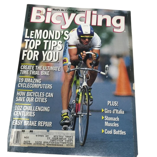 Vintage August 1990 Bicycling "World's No. 1 Cycling Magazine" A+ Stuff A+ Stuff