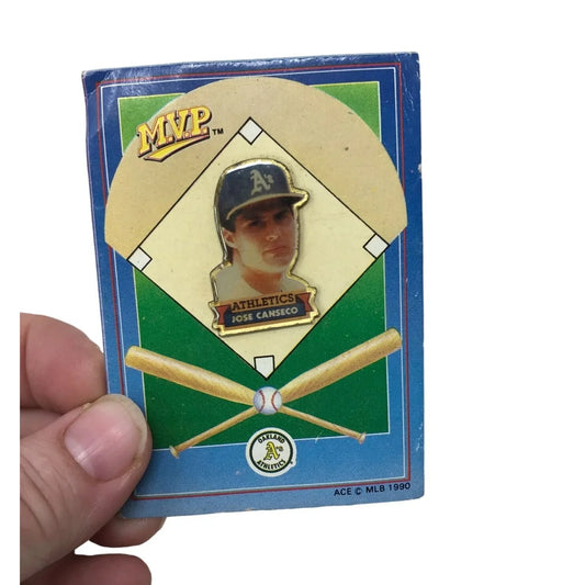 Vintage Collectible Pin MVP Jose Canseco Oakland Athletics - A+ Stuff