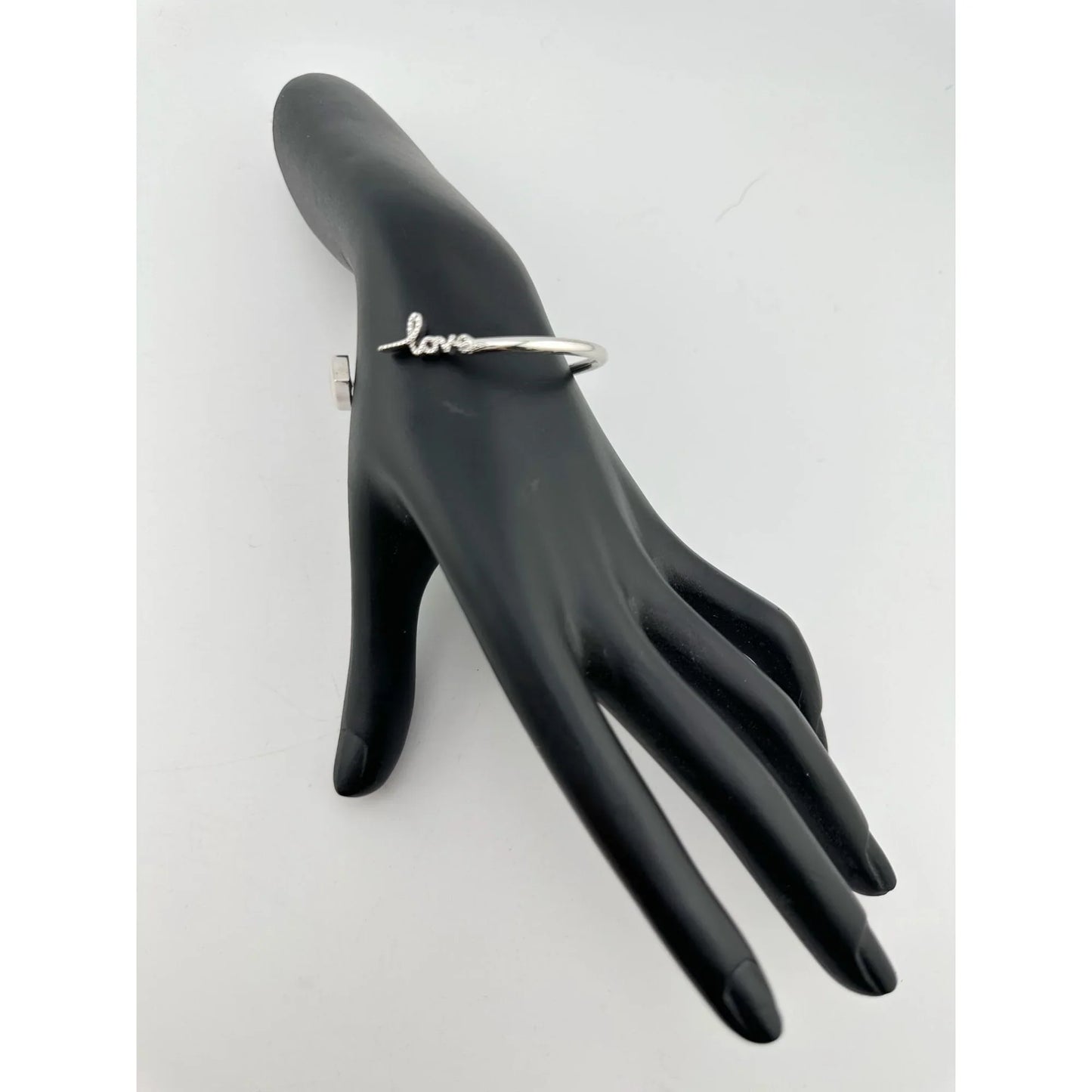 Sterling Silver "LOVE" Cuff Bracelet - A+ Stuff
