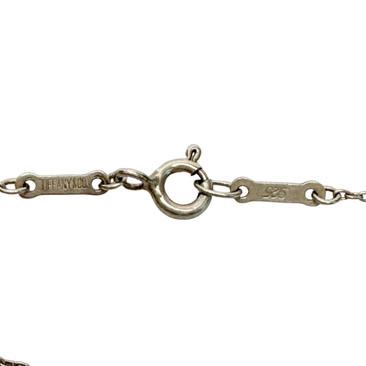 Tiffany and Co Small Elsa Peretti Teardrop Pendant Necklace 18" - Sterling Silver