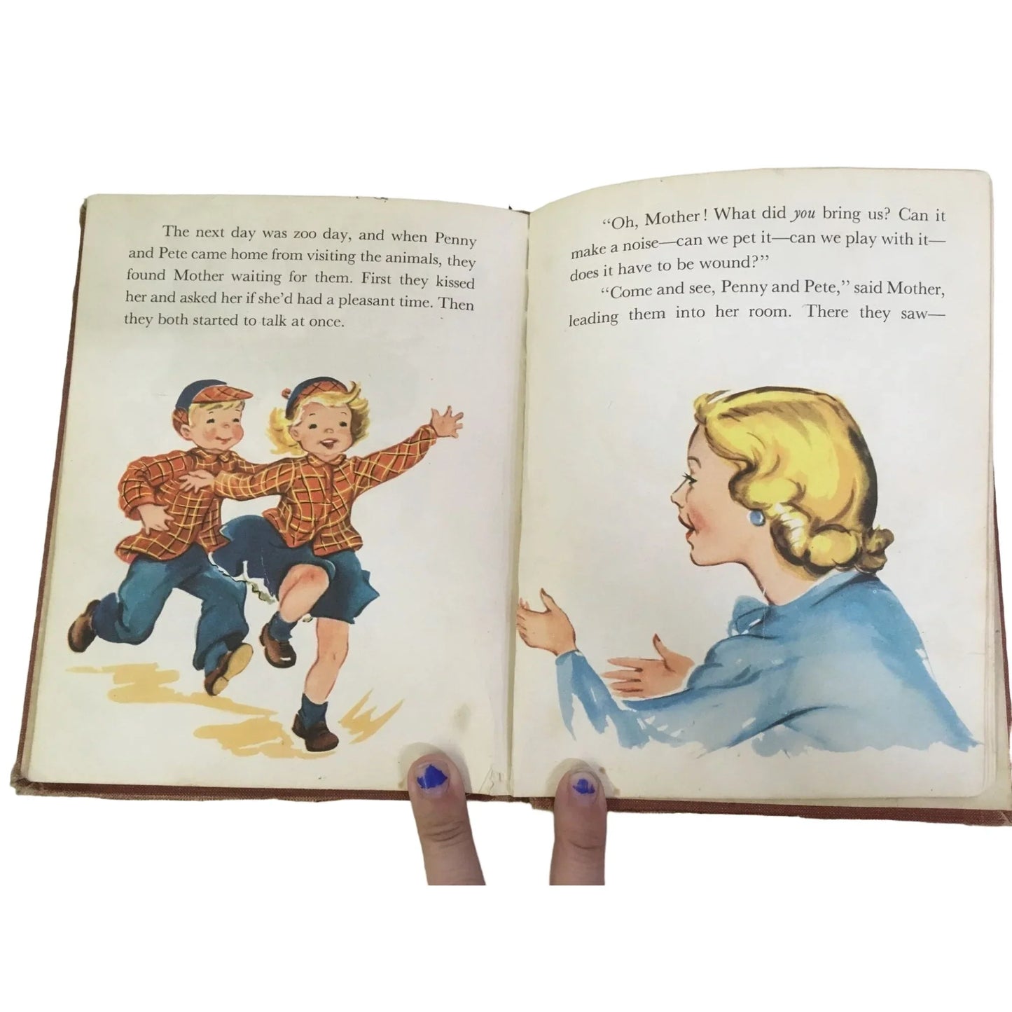 Penny and Pete's Surprise A Rand Mcnally Vintage Children's Book by Ruth Shuman/Clare Mckinley - A+ Stuff