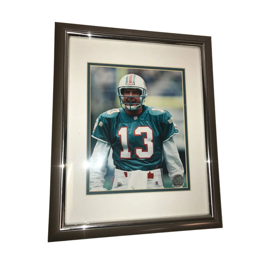 Vintage Collectible NFL Miami Dolphin Dan Marino Framed Photo - A+ Stuff