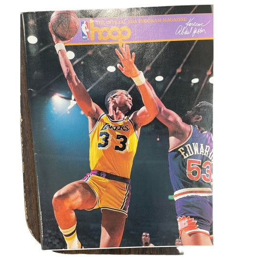 Vintage Hoop Basketball Magazine Kareem Abdul Jabbar Los Angeles Lakers #33