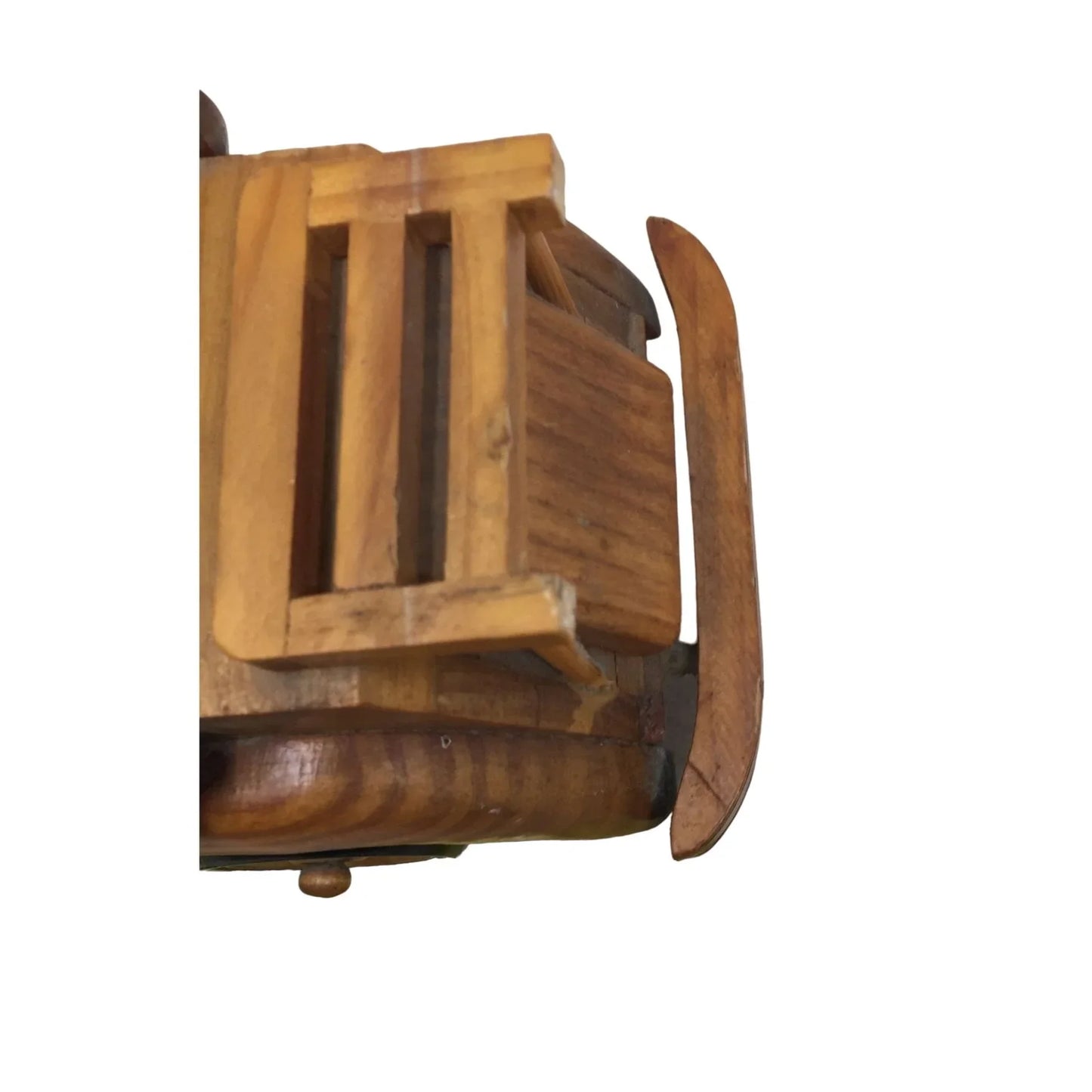 Wooden Collectible Antique Classic Car- Wheel is broken off (see photos) - A+ Stuff