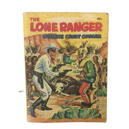 The Lone Ranger Outwits Crazy Cougar Vintage Paperback book - A+ Stuff