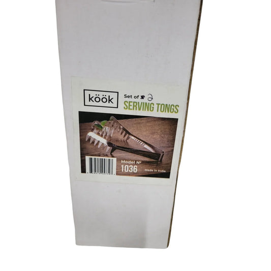 Set of 2 KOOK Serving Tongs Model 1036 New in Box - A+ Stuff
