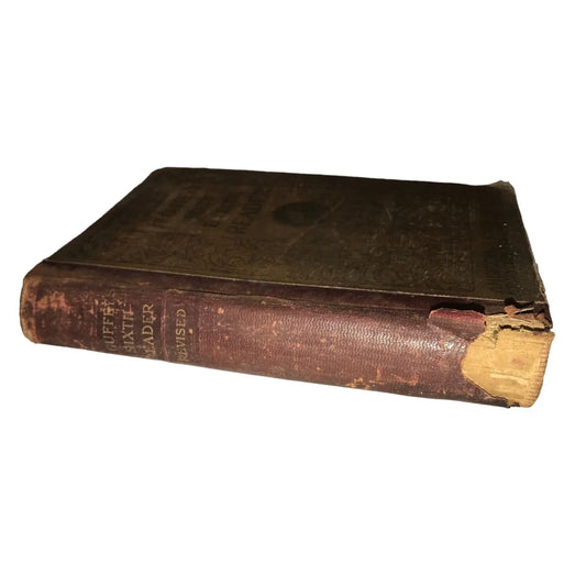 McGuffeys new sixth Eclectic reader for young learners antique book - textbook - A+ Stuff