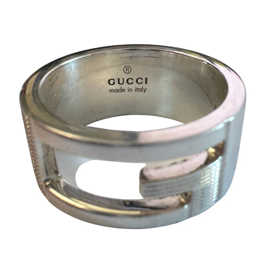 Gucci Abstract G Ring Sterling Silver - Size 4.75