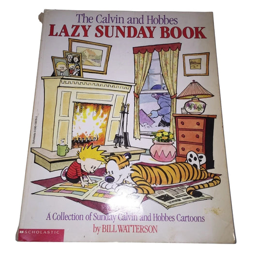 Vintage Scholastic The Calvin and Hobbes Lazy Sunday Book by Bill Watterson - A+ Stuff