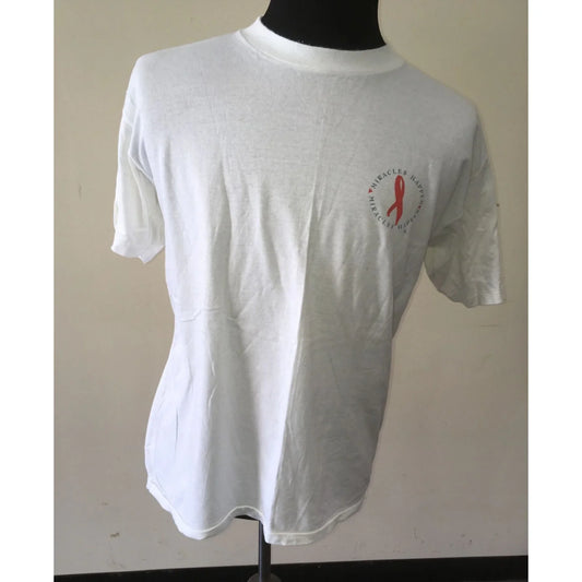 "Miracles Happen" Men's Cotton Tee Shirt size large - A+ Stuff