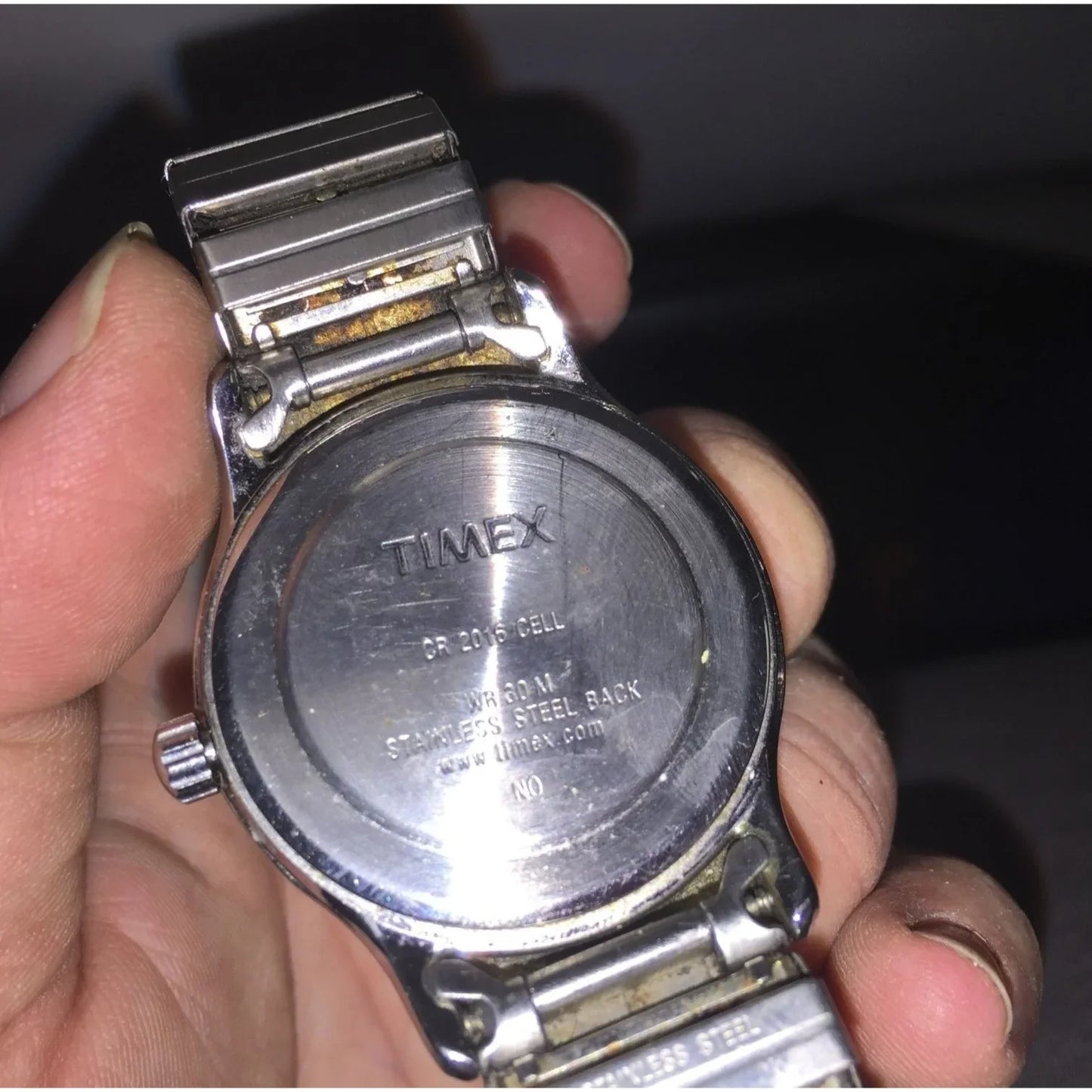 Vintage Silver Toned TIMEX Watch- Untested/Unsure if this Works - A+ Stuff