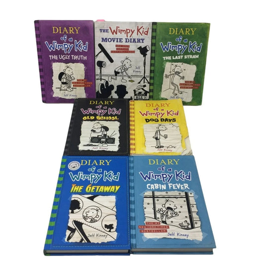 Diary of a Wimpy Kid Hardcover Books (7 books) by Jeff Kinney - A+ Stuff
