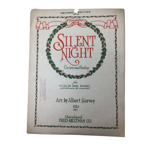 Silent Night Christmas Melody Sheet Music