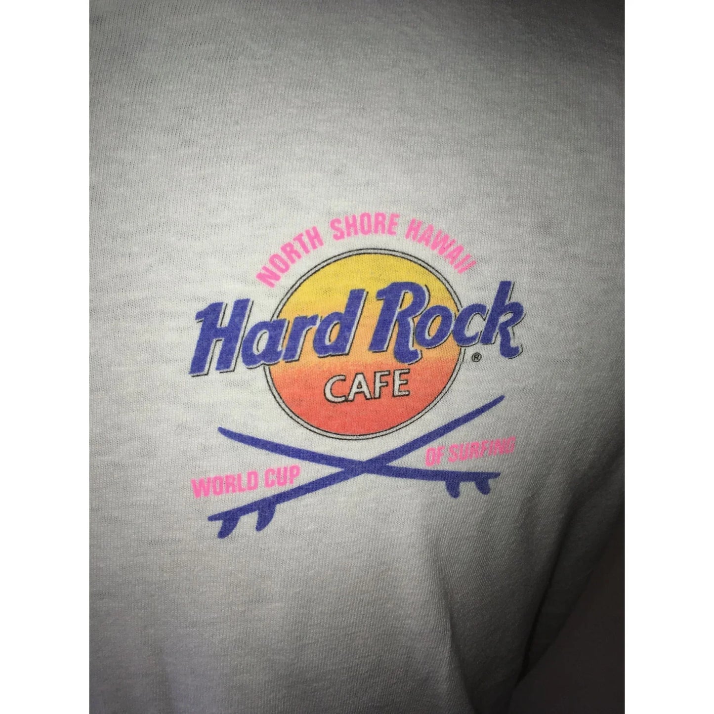 Vintage Hard Rock Cafe Mens Size 42-44 Large White Tee Shirt - A+ Stuff