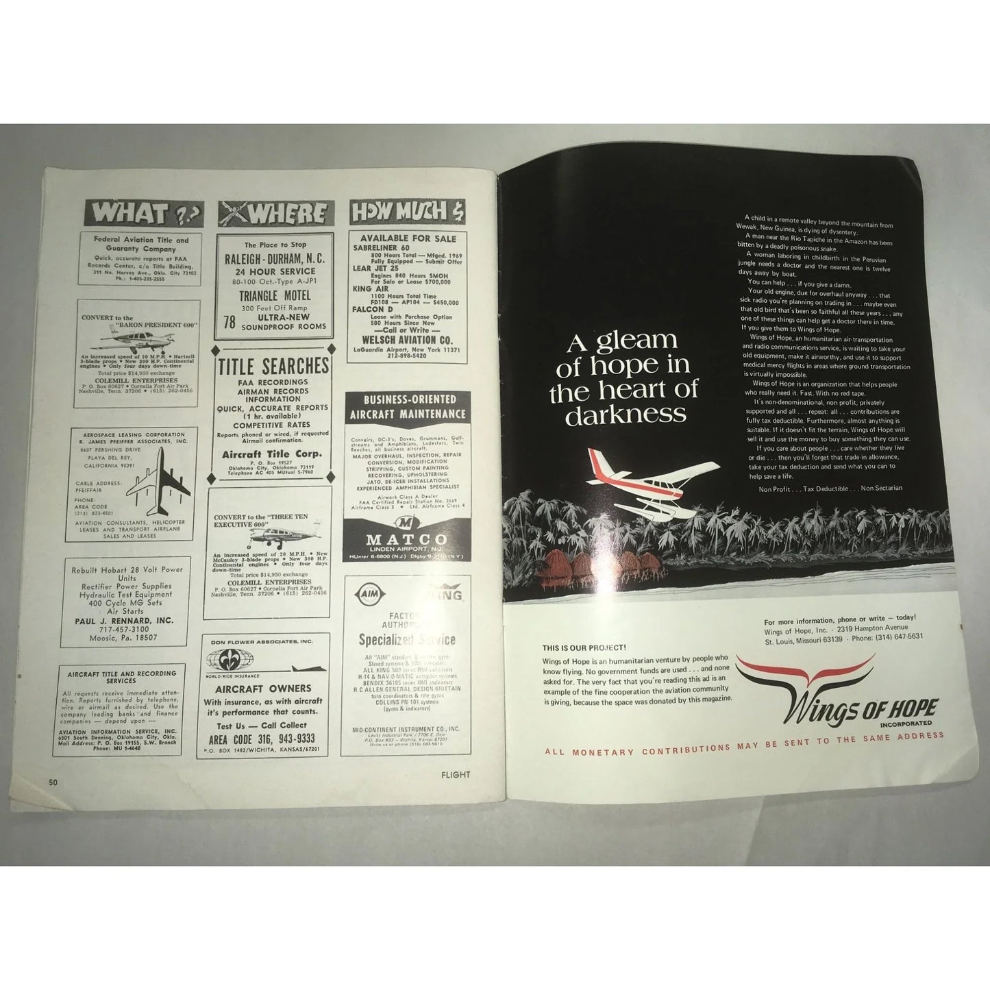 Vintage October 1971 FLIGHT Magazine - A+ Stuff