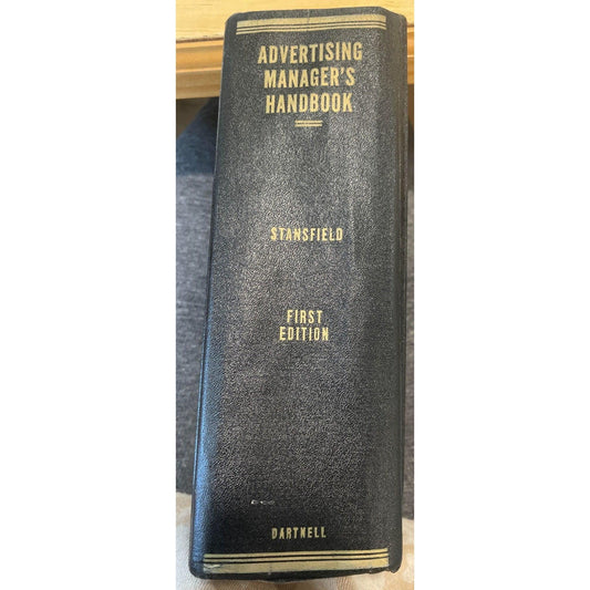 Advertising Manager's Handbook - First Edition - hardback - vintage textbook - A+ Stuff