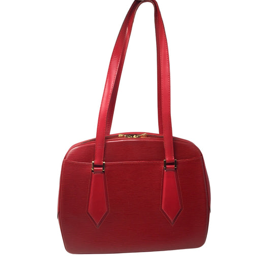Louis Vuitton Red Leather Epi Voltaire Shoulder Bag