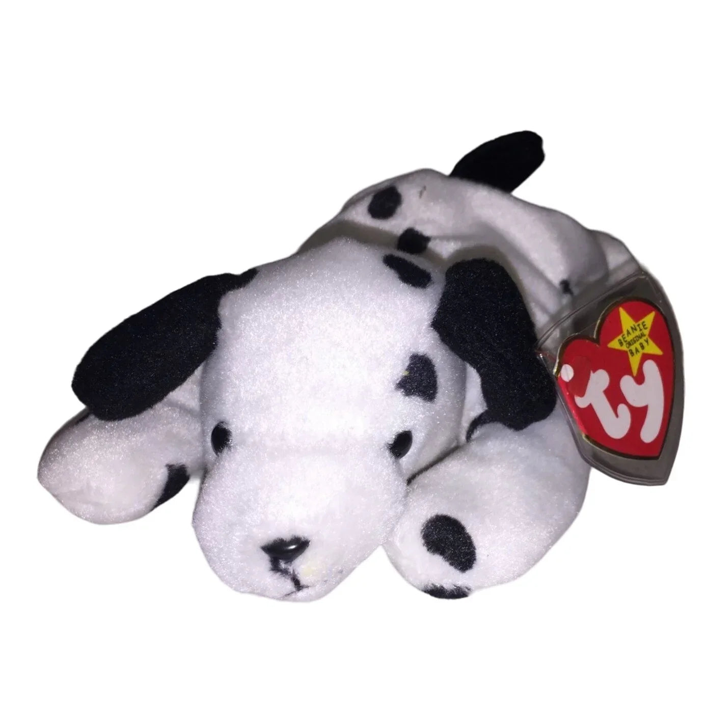 The Beanie Babies Collection TY Plush Dog named "Dotty" - A+ Stuff