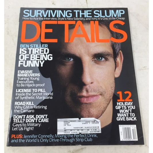 Details 2001 Magazine- Surviving the Slump- Ben Stiller Is Tired Of Being Funny details A+ Stuff
