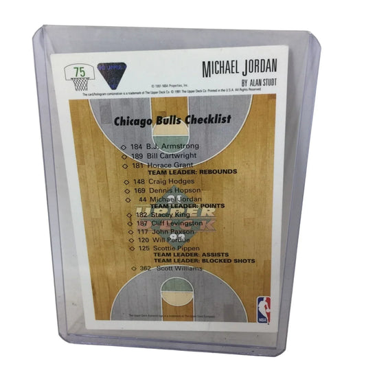 The Collector's Choice Michael Jordan Chicago Bulls #23 Basketball Trading Card - A+ Stuff