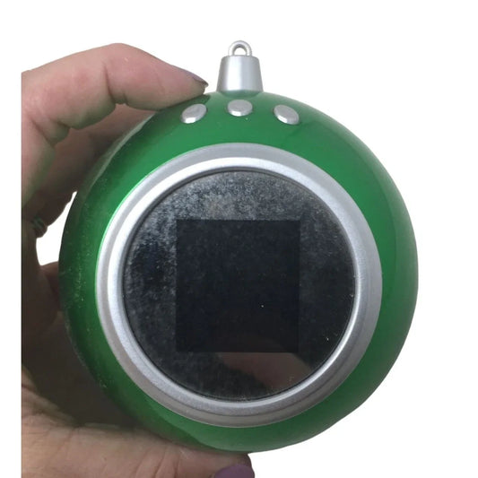 2007 Senario Digital Photo Green and Silver Ornament (Battery Operated) A+ Stuff A+ Stuff