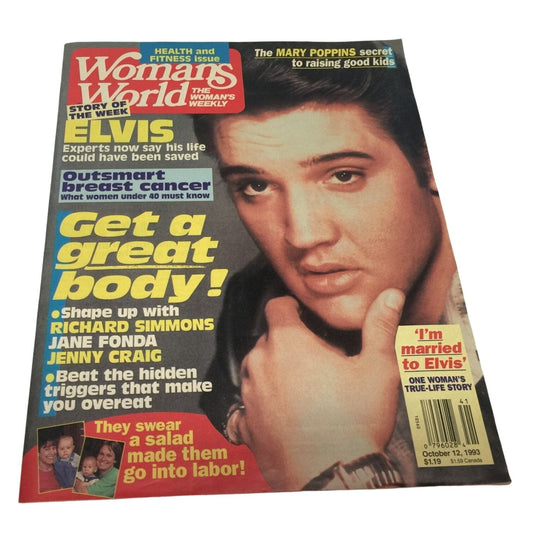 Woman's World The Woman's Weekly Magazine October 12, 1993 Elvis Presley