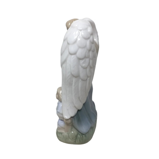 Ceramic Guardian Angel with Children Baby Boy/Girl Figurine- 5" Tall - A+ Stuff