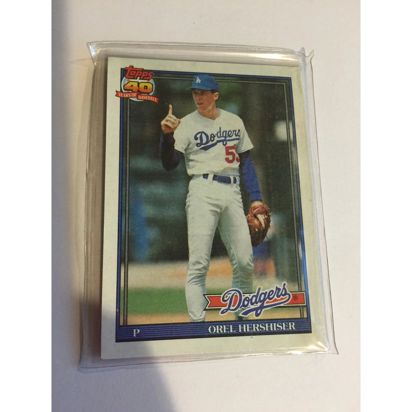 Vintage Topps 1991 Baseball Cards (3) Cecil Fielder, Orel Hershiser, Rafael Palmeiro - A+ Stuff