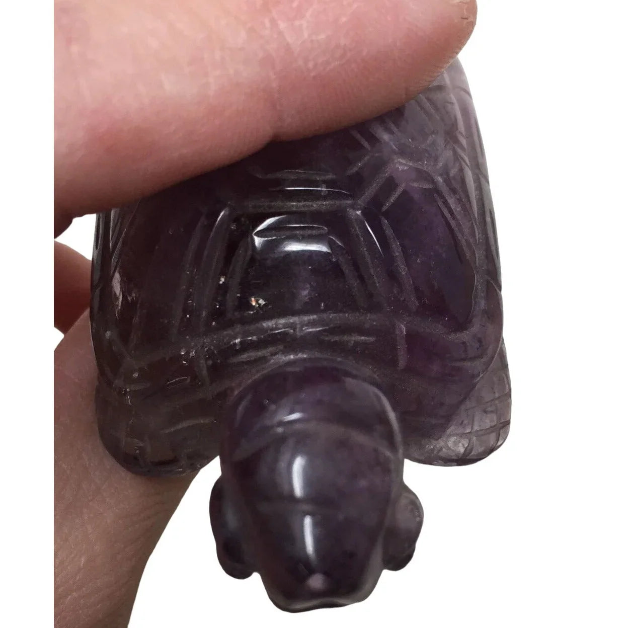 Small Carved Purple Marbled Turtle/Tortoise Figurine A+ Stuff A+ Stuff