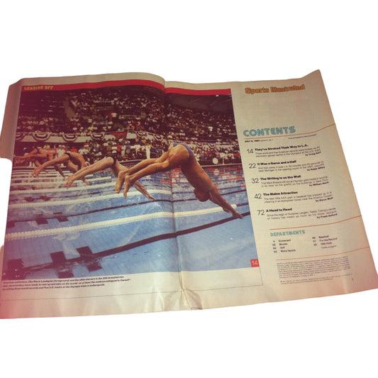 Vintage 1984 Sports Illustrated Magazine - The U.S. Swimming Trials - A+ Stuff