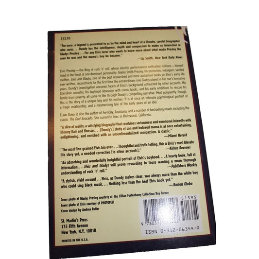 Elvis and Gladys Paperback book by Elaine Dundy - A+ Stuff