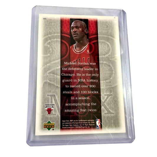 Michael Jordan MJ Exclusives Upper Deck 1999 MVP Card Bulls #23 Black Uniform