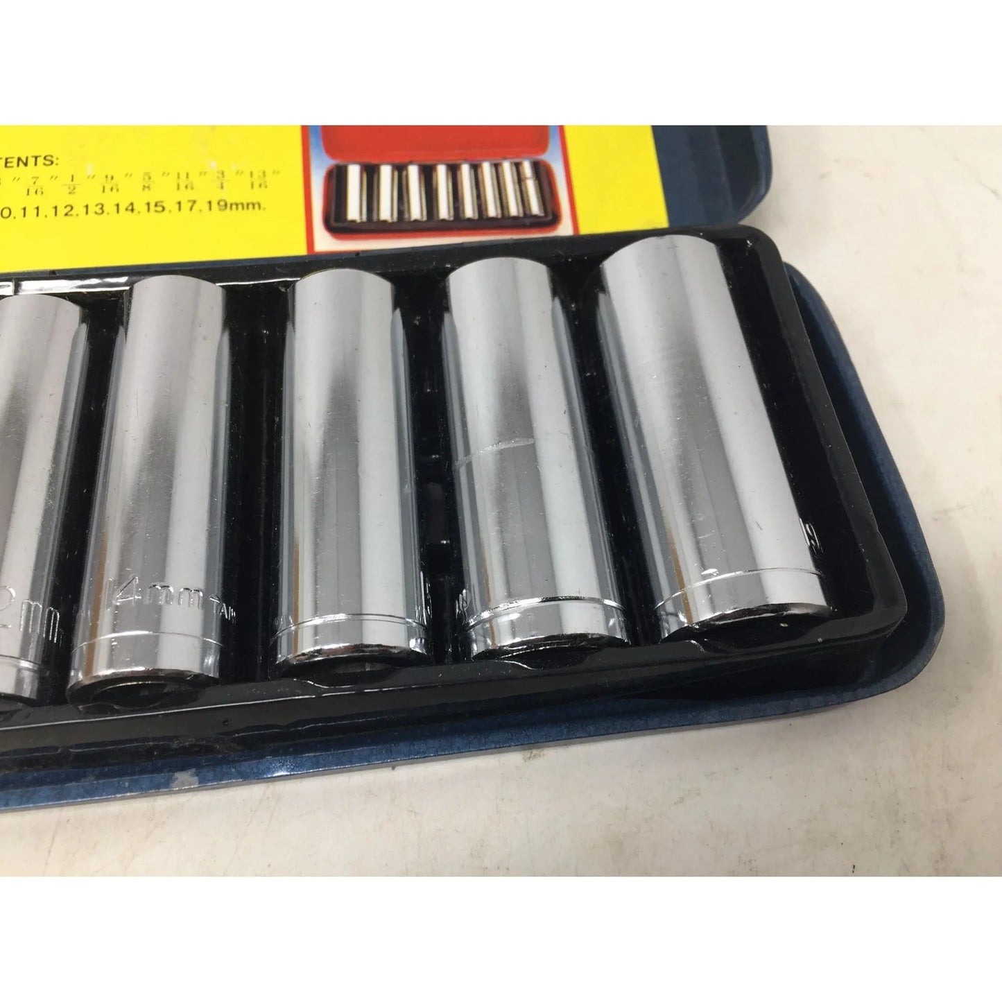 9 Pc 3/8'' DR Deep Socket Set with Case - A+ Stuff - Tools - A+ Stuff