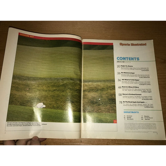 Vintage Sports Illustrated Magazine 4/22/1985 Marvelous! Marvin Hagler TKOs Thomas Hearns