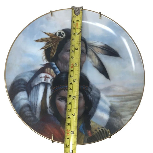 The Blackfoot Nation by Perillo Vintage Collectible Plate- 8th issue- Plate 4345R A+ Stuff A+ Stuff