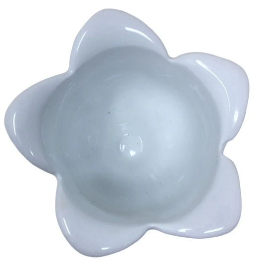 Milk Glass Porcelain Lotus Flower Shaped Egg Cup/Vase/Tea Light Votive Candle Holder A+ Stuff A+ Stuff