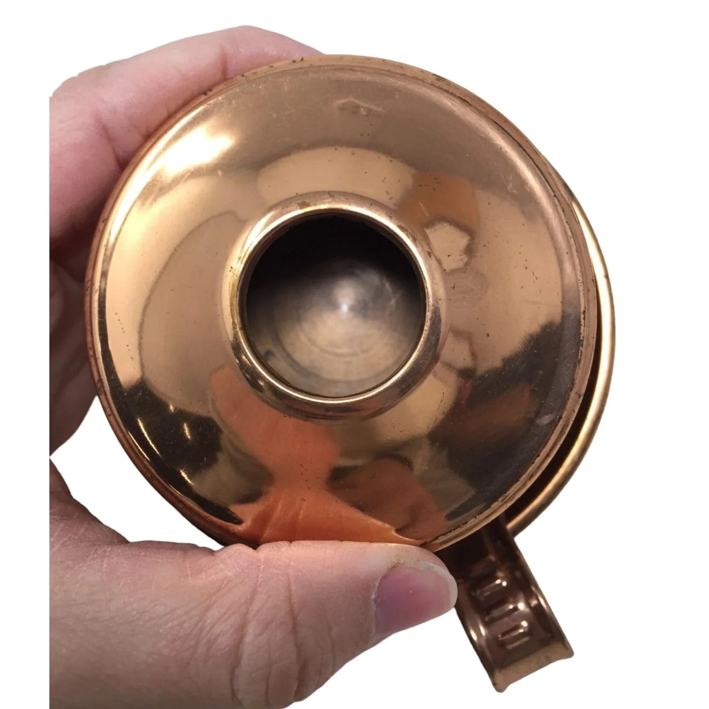 Vintage Copper Swivel Oil Lamp Candle Holder- Made in Hong Kong A+ Stuff A+ Stuff