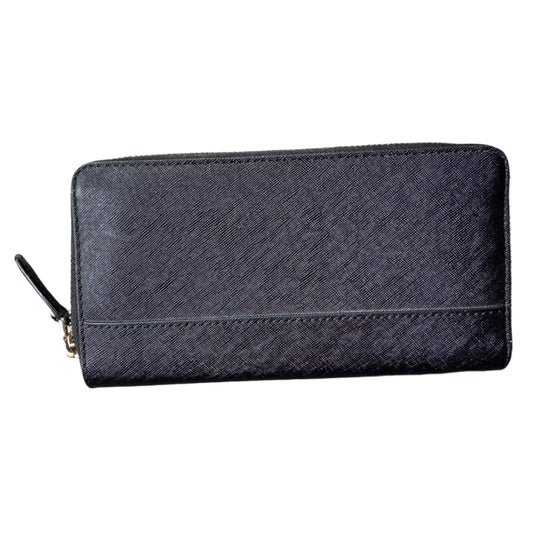 Marc Jacobs Black Canvas Zip Around Long Wallet