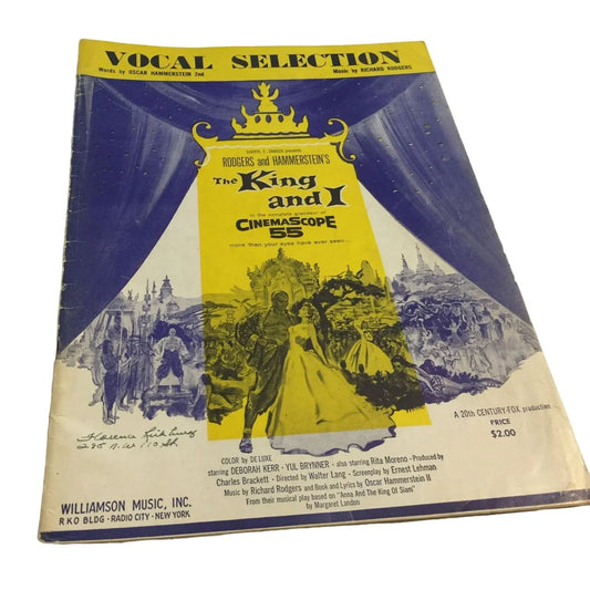 Vocal Selection by Richard Rodgers The King and I Sheet Music Songbook for Piano - A+ Stuff