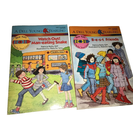 Vintage Set of 4 Dell Young Yearling Paperback Children's books - A+ Stuff
