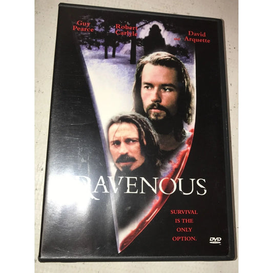 RAVENOUS DVD w/ Case- GUY PEARCE, ROBERT CARLYLE, DAVID ARQUETTE - A+ Stuff