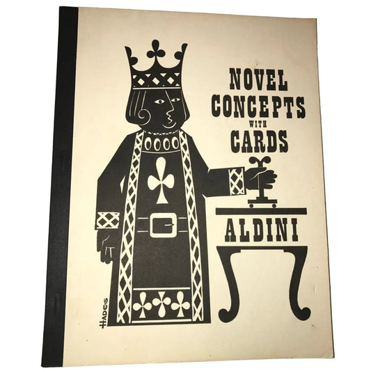 Vintage Paperback Book- Novel Concepts with Cards- ALDINI - A+ Stuff