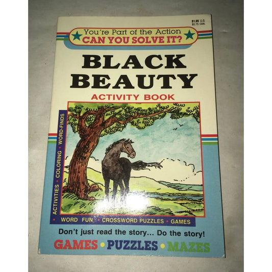 The Adventures of Black Beauty- Black Beauty Finds A Home Book & Black Beauty Activity Book - A+ Stuff